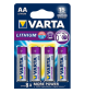 PILE VARTA: LOT DE 4 LR6 / Lithium AA