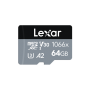 Carte micro-SD 064 GO 1066X LEXAR PRO SDXC™ UHS-I série SILVER