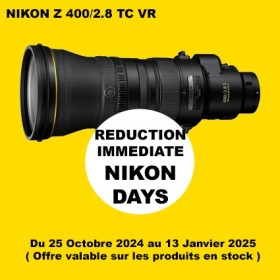 NIKON Z 400/2.8 TC VR LA BOUTIQUE PHOTO NIKON PARIS PRO CENTRE PREMIUM